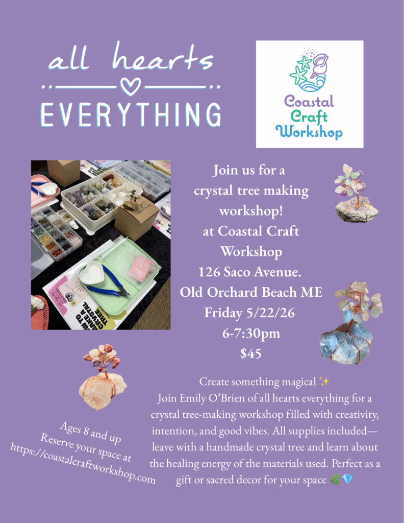 Crystal Tree Workshop at Coastal Craft Workshop