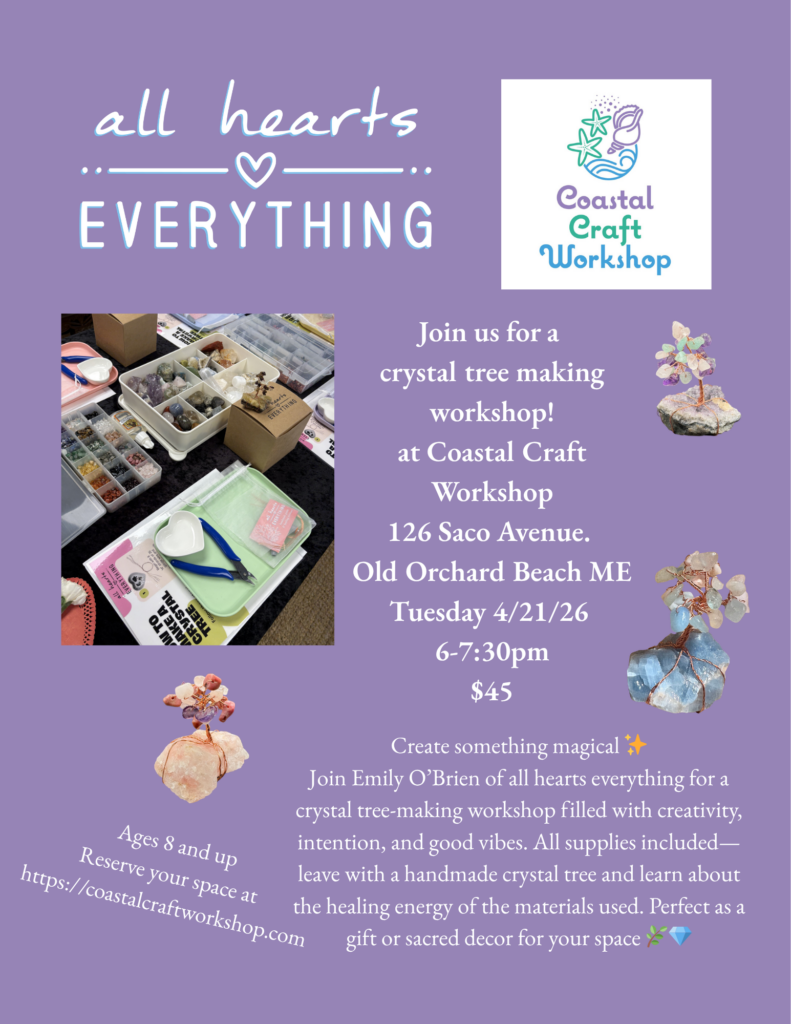Crystal Tree Making Workshop at Coastal Craft Workshop