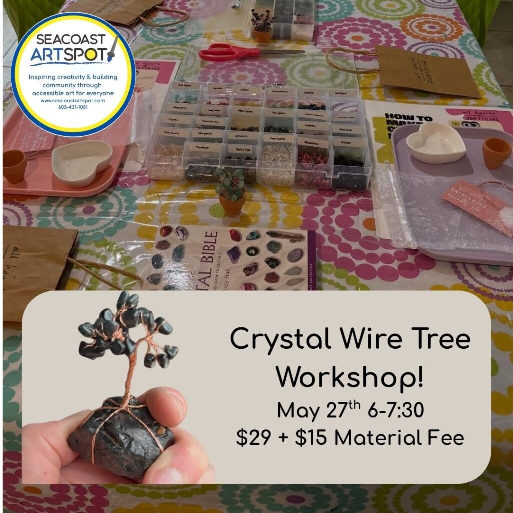 Crystal Wire Tree Workshop at SeaCoast ArtSpot